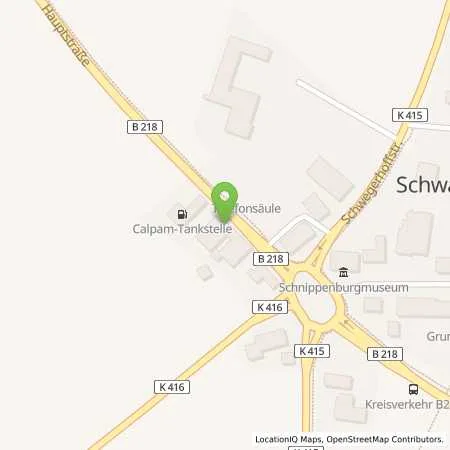 Standortübersicht der Tankstelle Calpam Tankstelle in 49179 Ostercappeln