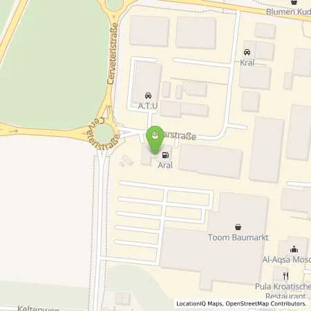 Standortübersicht der Tankstelle Aral Tankstelle in 82256 Fürstenfeldbruck