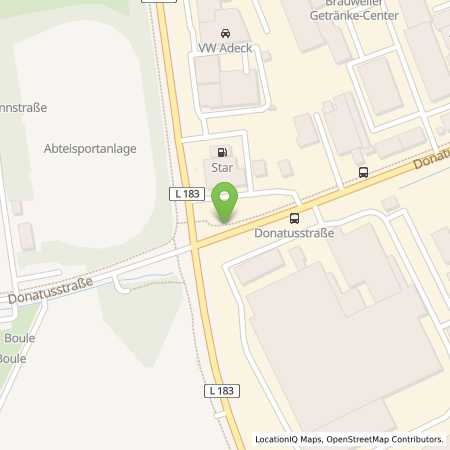 Standortübersicht der Benzin-Super-Diesel Tankstelle: star Tankstelle in 50259, Pulheim