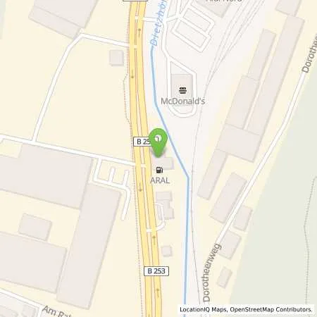 Standortübersicht der Tankstelle Aral Tankstelle in 35683 Dillenburg