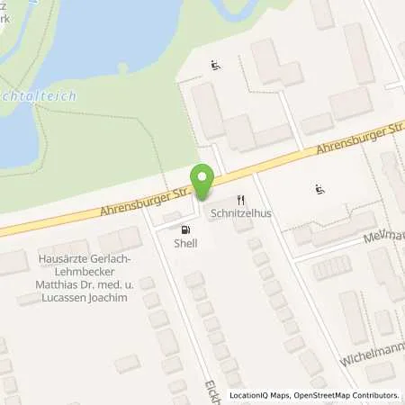 Standortübersicht der Tankstelle Shell Hamburg Ahrensburger Str. 35 in 22041 Hamburg