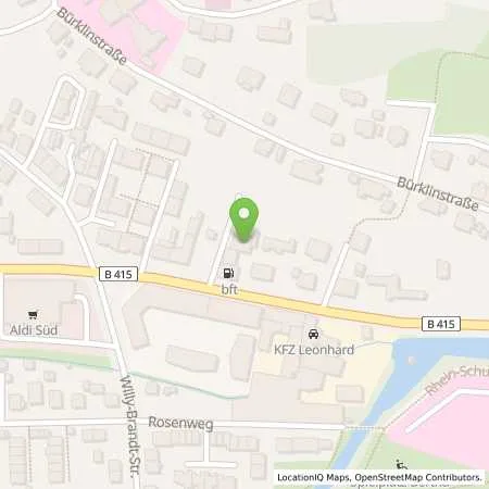 Standortübersicht der Tankstelle Bft Tankstelle Ceyhan in 77933 Lahr/Schwarzwald