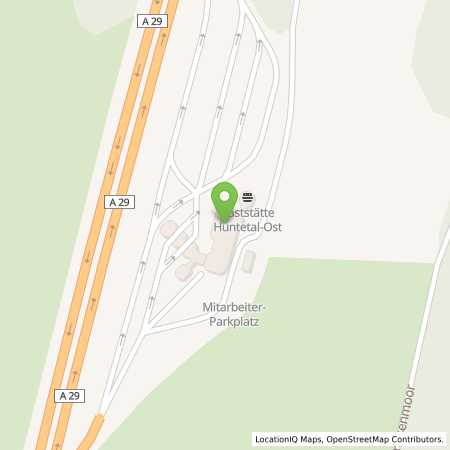 Standortübersicht der Benzin-Super-Diesel Tankstelle: Aral Tankstelle, BAT HUNTETAL OST in 26203, Wardenburg