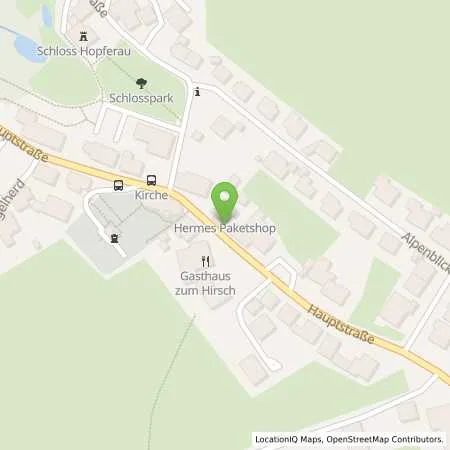 Standortübersicht der Tankstelle AVIA Xpress Automatentankstelle in 87659 Hopferau