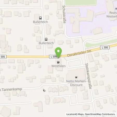 Standortübersicht der Tankstelle Elisabeth Brinkmann in 49492 Westerkappeln