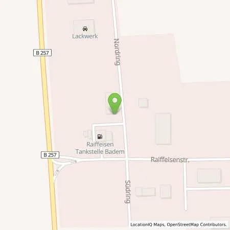 Standortübersicht der Tankstelle Raiffeisen Rhein-Ahr-Eifel Handelsgesellschaft mbH in 54657 Badem
