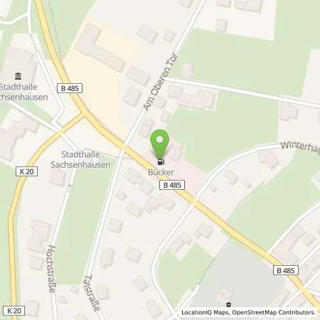 Standortübersicht der Tankstelle Aral Tankstelle in 34513 Waldeck (Sachsenhause)