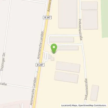 Standortübersicht der Tankstelle Guenther Tank in 99974 Mühlhausen