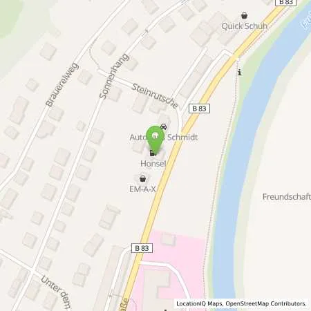 Standortübersicht der Tankstelle Honsel TS Melsungen in 34212 Melsungen