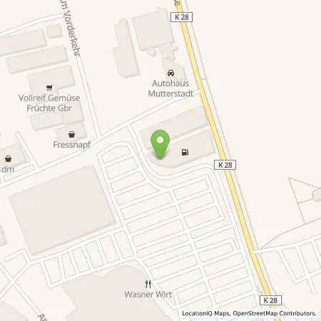 Standortübersicht der Tankstelle Supermarkt-Tankstelle MUTTERSTADT AN DER FOHLENWEIDE 19 in 67112 MUTTERSTADT