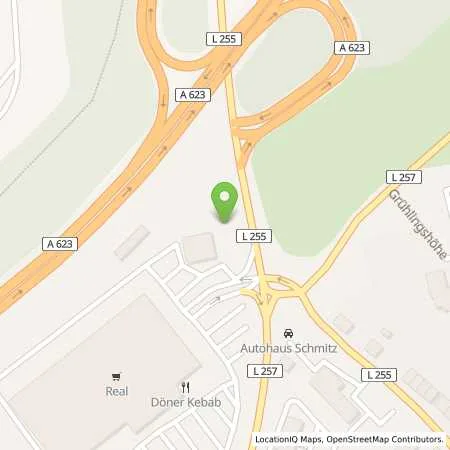 Standortübersicht der Tankstelle Supermarkt-Tankstelle SAARBR.-DUDWEILER FISCHBACHSTR. 121 in 66125 SAARBR. (DUDWEILER)