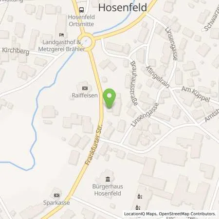 Standortübersicht der Tankstelle AVIA Tankstelle in 36154 Hosenfeld