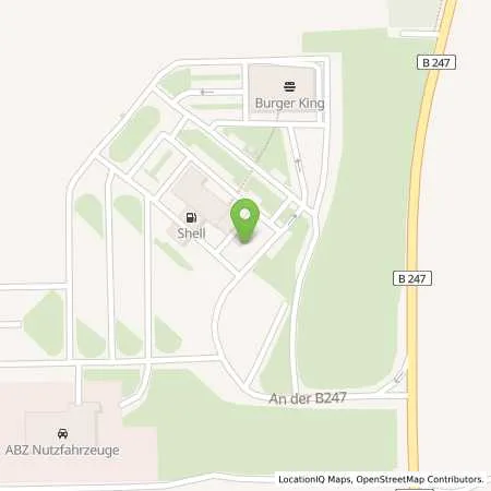 Standortübersicht der Tankstelle Shell Schwabhausen An der B 247 in 99869 Schwabhausen
