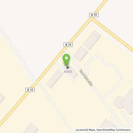 Standortübersicht der Tankstelle AVEX Breitungen in 98597 Breitungen