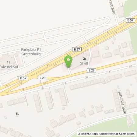 Standortübersicht der Tankstelle Shell Krefeld Glockenspitz 238 in 47809 Krefeld