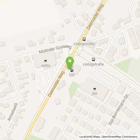 Standortübersicht der Tankstelle OIL! Tankstelle Lemgo in 32657 Lemgo