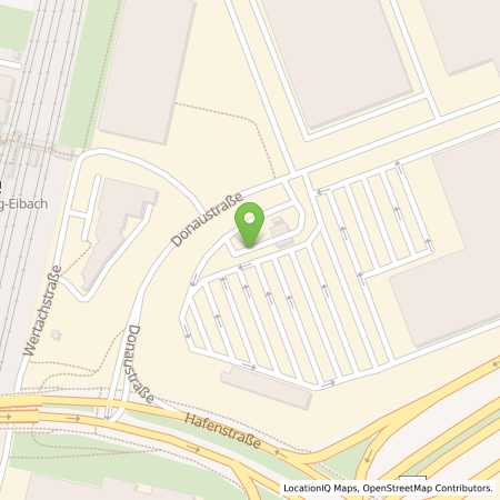 Standortübersicht der Benzin-Super-Diesel Tankstelle: Supermarkt-Tankstelle NUERNBERG DONAUSTR. 135 in 90451, NUERNBERG