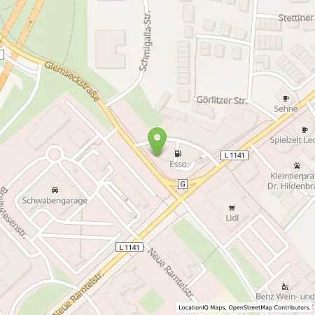 Standortübersicht der Tankstelle Esso Tankstelle in 71229 LEONBERG