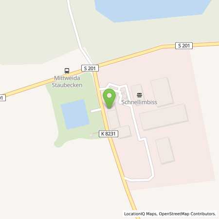 Standortübersicht der Benzin-Super-Diesel Tankstelle: Sprint Rossau Rossauer Str. in 09661, Rossau