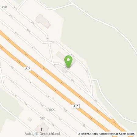 Standortübersicht der Tankstelle Aral Tankstelle, BAT GROßENMOOR OST in 36151 Burghaun