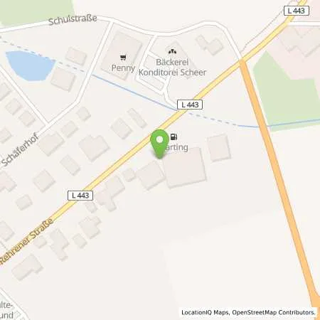 Standortübersicht der Tankstelle Tankstelle Harting Rehren in 31749 Auetal