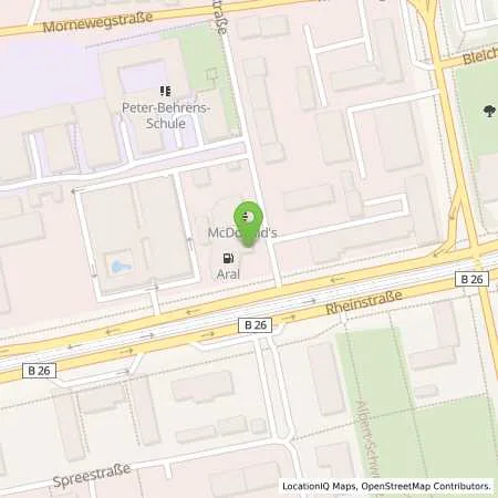 Standortübersicht der Tankstelle Aral Tankstelle in 64295 Darmstadt