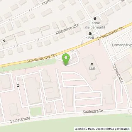 Standortübersicht der Tankstelle JET BAD NEUSTADT SCHWEINFURTHER STR. 29 in 97616 BAD NEUSTADT