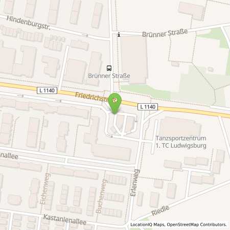 Standortübersicht der Benzin-Super-Diesel Tankstelle: Aral Tankstelle in 71638, Ludwigsburg