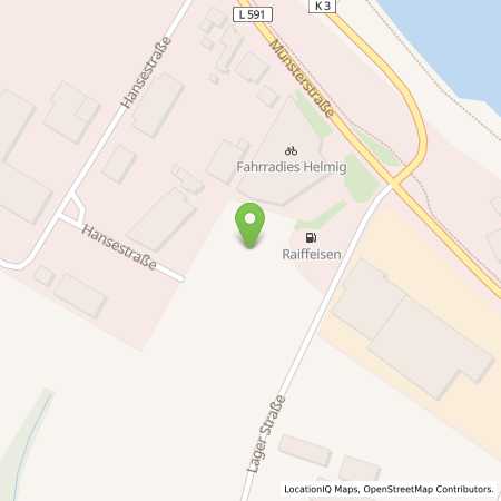 Standortübersicht der Benzin-Super-Diesel Tankstelle: agritura Raiffeisen eG Tankstelle Riesenbeck in 48477, Hörstel-Riesenbeck