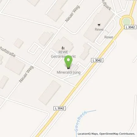 Standortübersicht der Tankstelle Tankstelle Jung Niedereisenhausen in 35239 Niedereisenhausen