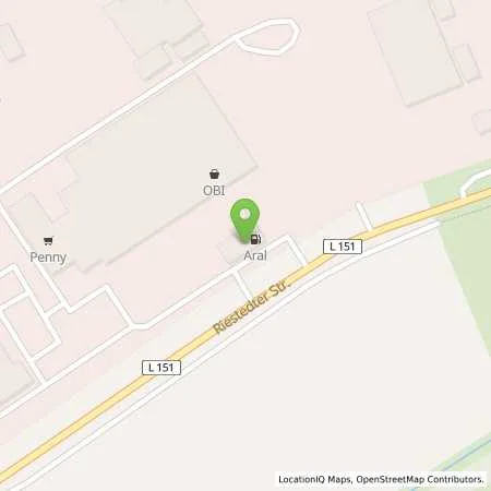 Standortübersicht der Tankstelle Aral Tankstelle in 06526 Sangerhausen