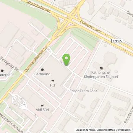 Standortübersicht der Tankstelle Tankstelle am Hit Markt in 76189 Karlsruhe