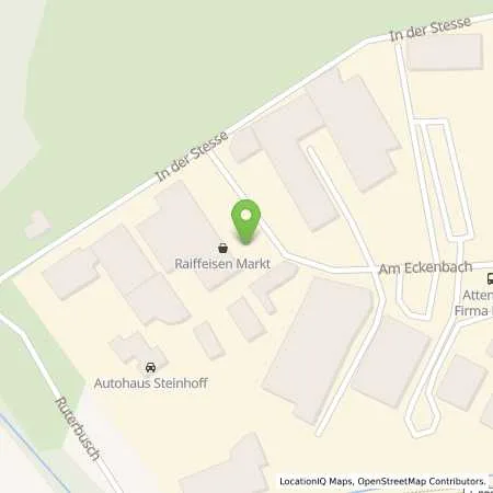 Standortübersicht der Tankstelle Raiffeisen Attendorn in 57439 Attendorn