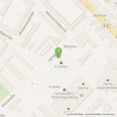 Standortübersicht der Tankstelle Neukauf Südbayern GmbH in 93053 Regensburg