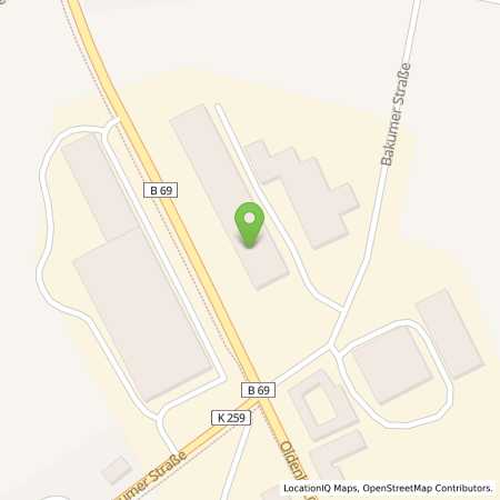Standortübersicht der Benzin-Super-Diesel Tankstelle: Raiffeisen-Warengenossenschaft Vechta-Dinklage eG in 49377, Vechta-Calveslage