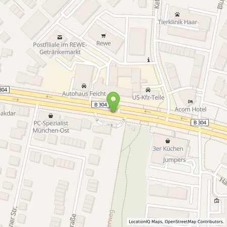 Standortübersicht der Tankstelle Esso Tankstelle in 81827 MUENCHEN