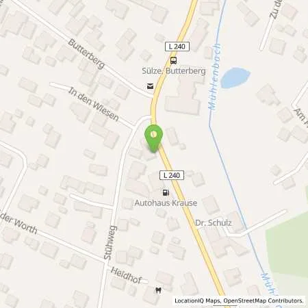 Standortübersicht der Tankstelle Autohaus Krause in 29303 Bergen