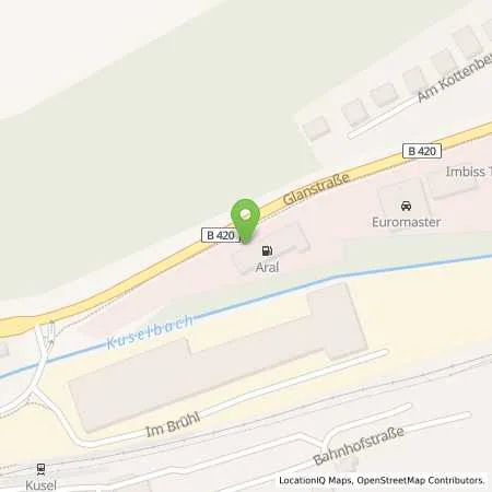 Standortübersicht der Tankstelle Raiffeisen Tankstelle Kusel in 66869 Kusel