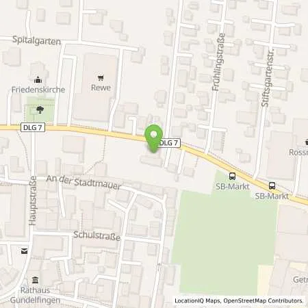 Standortübersicht der Tankstelle RAN Station in 89423 Gundelfingen