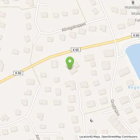 Standortübersicht der Tankstelle Nordoel-Tankstelle Wahlstedt in 23812 Wahlstedt