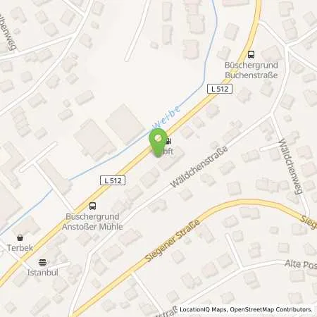 Standortübersicht der Tankstelle bft Tankstelle in 57258 Freudenberg