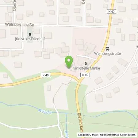 Standortübersicht der Tankstelle BFT - Tankstelle Minke in 34537 Bad Wildungen