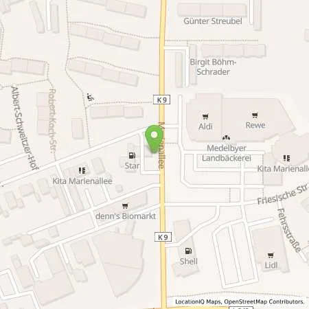 Standortübersicht der Tankstelle ORLEN Tankstelle in 24937 Flensburg