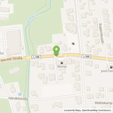 Standortübersicht der Tankstelle Marcus Berger in 32549 Bad Oeynhausen