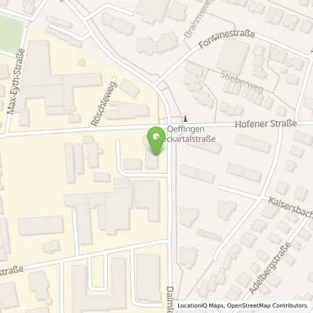 Standortübersicht der Tankstelle HEES MANFRED in 70736 Fellbach (Oeffingen)