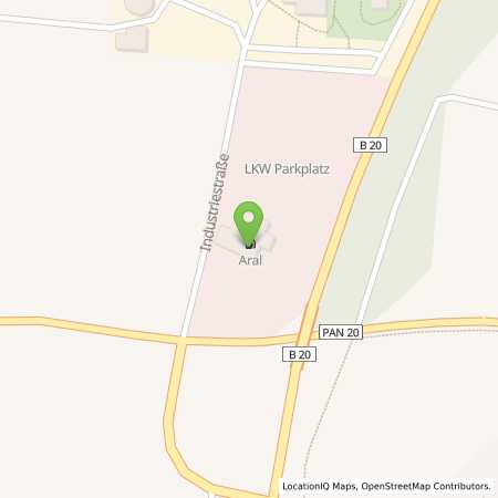 Standortübersicht der Benzin-Super-Diesel Tankstelle: Aral Tankstelle in 84326, Falkenberg