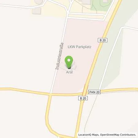 Standortübersicht der Tankstelle Aral Tankstelle in 84326 Falkenberg