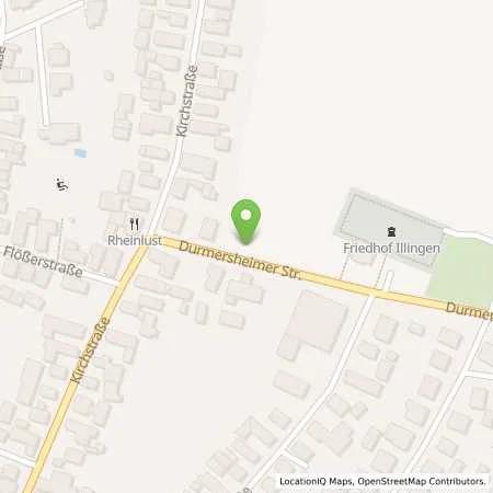 Standortübersicht der Tankstelle Illlingen in 76477 Elchesheim-Illingen