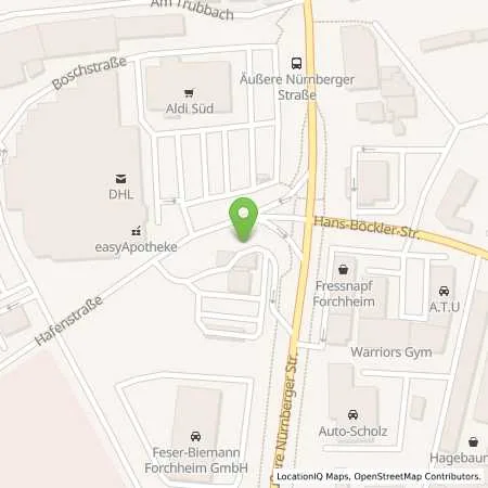 Standortübersicht der Tankstelle ENI in 91301 Forchheim