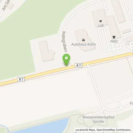 Standortübersicht der Tankstelle star Tankstelle in 04626 Schmölln